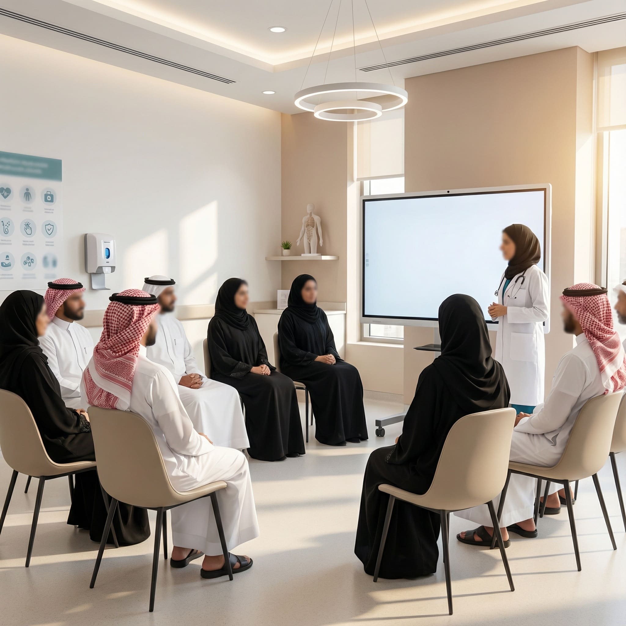 جلسة تثقيف صحي تفاعلية