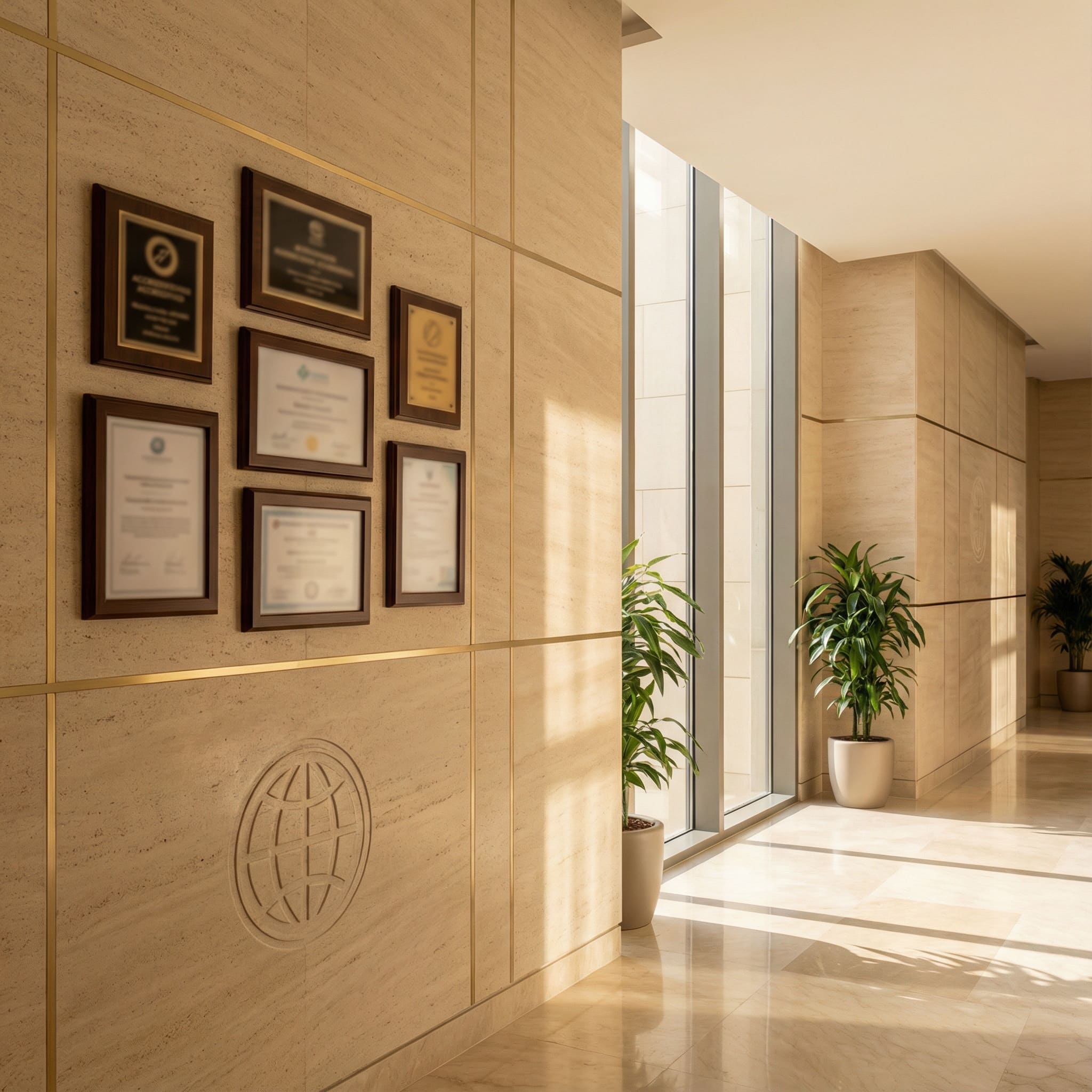 إيحاء باعتمادات وشهادات مؤسسية