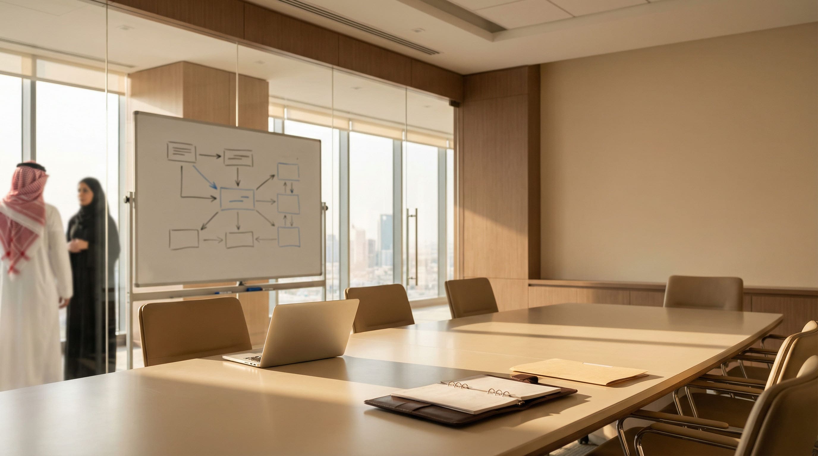 إيحاء بإدارة المشاريع داخل بيئة عمل حديثة